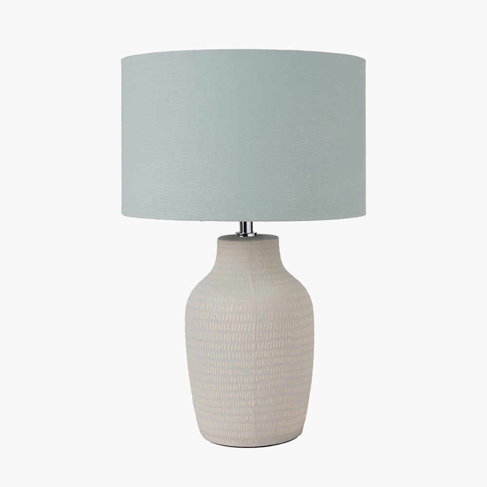 Kai Duck Egg Textured Tall LED Tablelamp