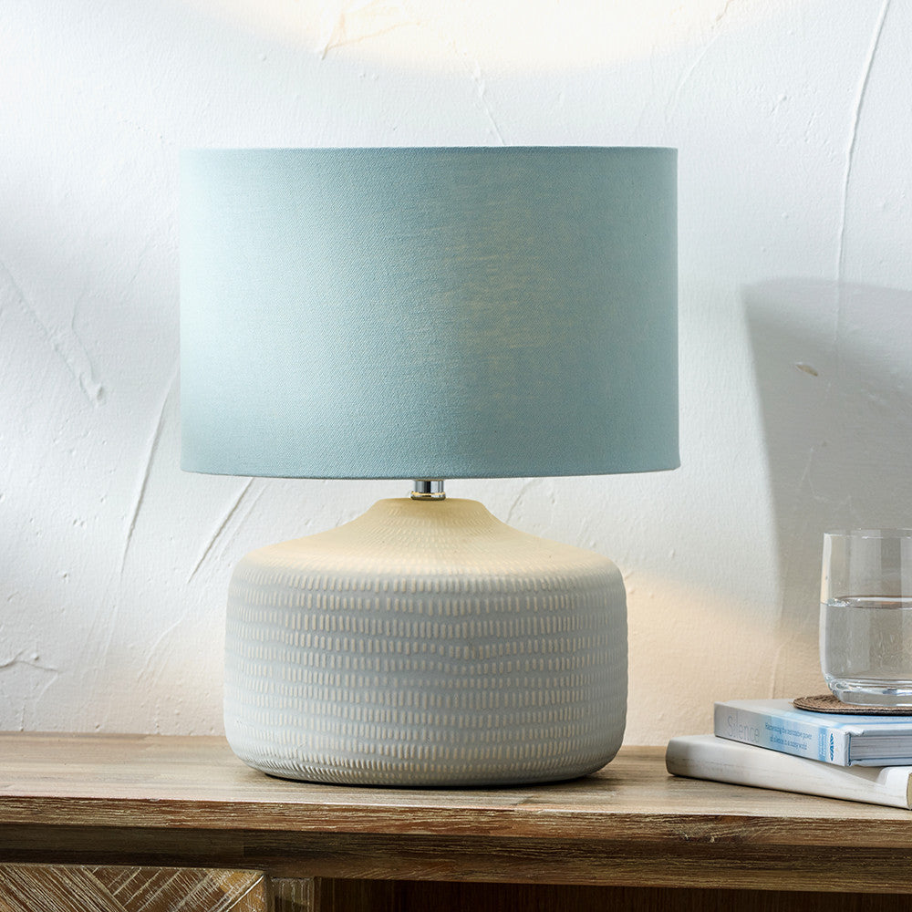 Kai Duck Egg Textured Small LED Tablelamp