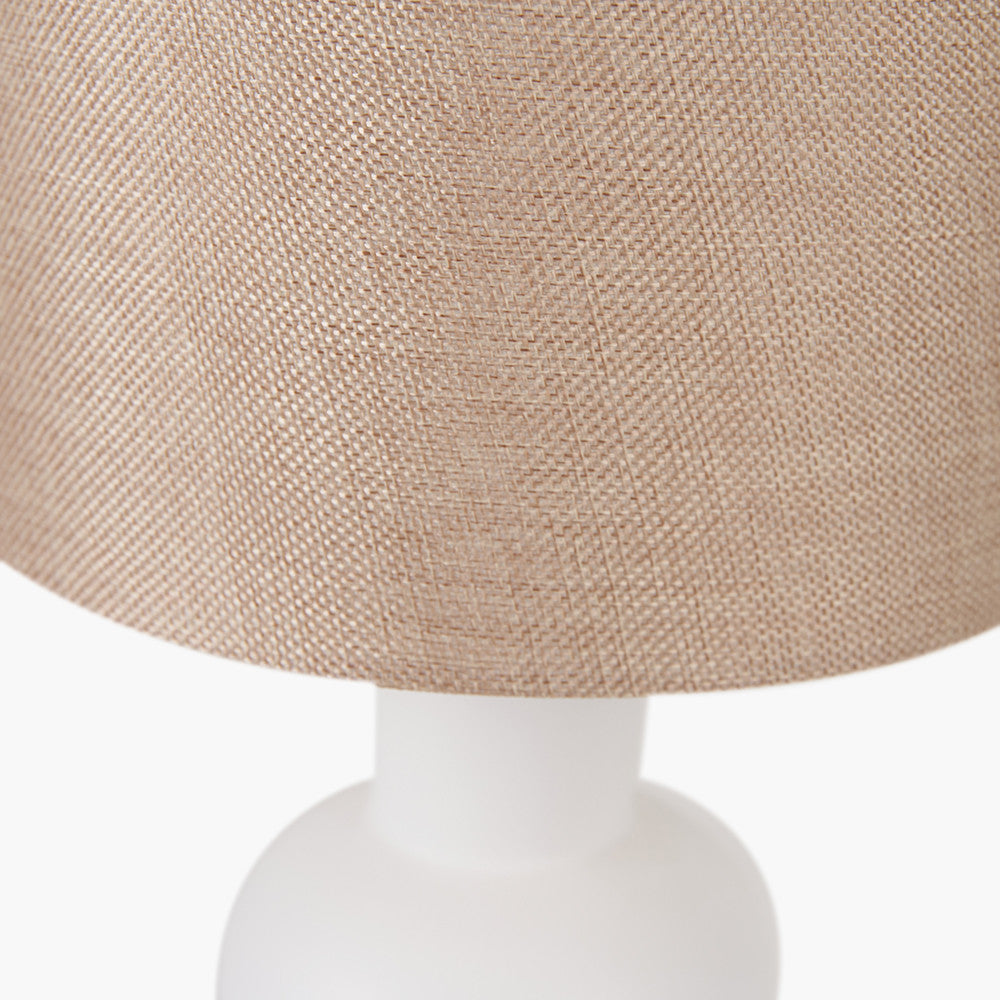 Aaliya White Curved Bottle Ceramic LED Tablelamp