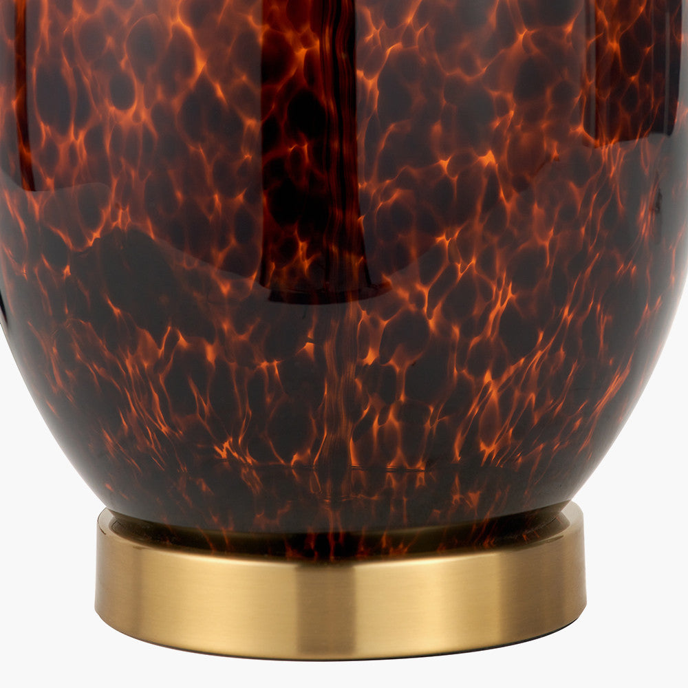 Lucien Tortoiseshell Glass LED Tablelamp