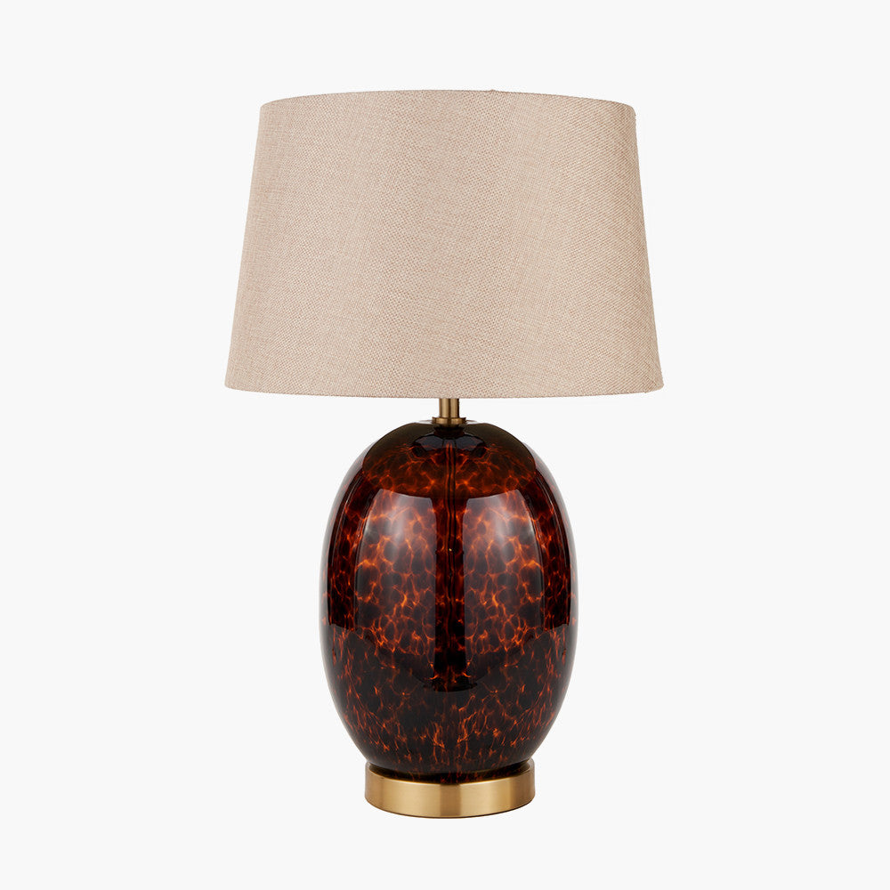 Lucien Tortoiseshell Glass LED Tablelamp