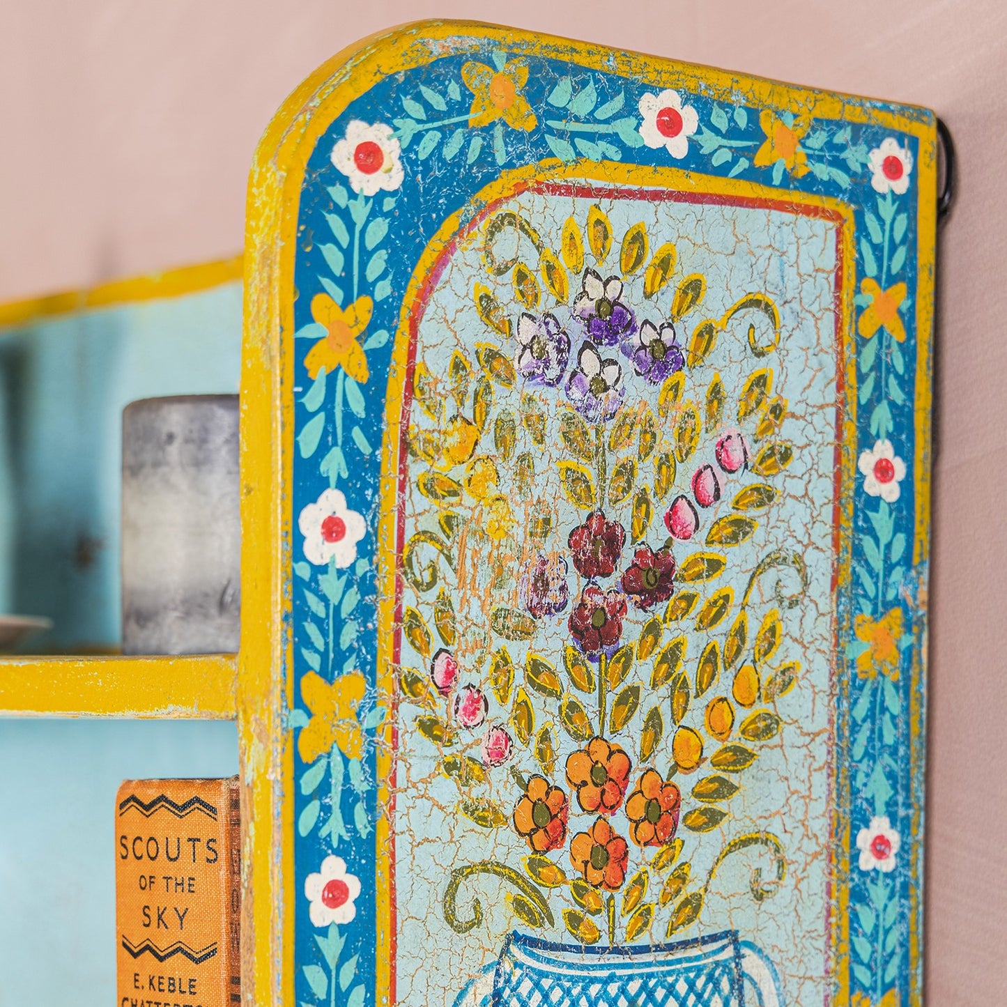 Handpainted Kanchana Wall Shelf Unit