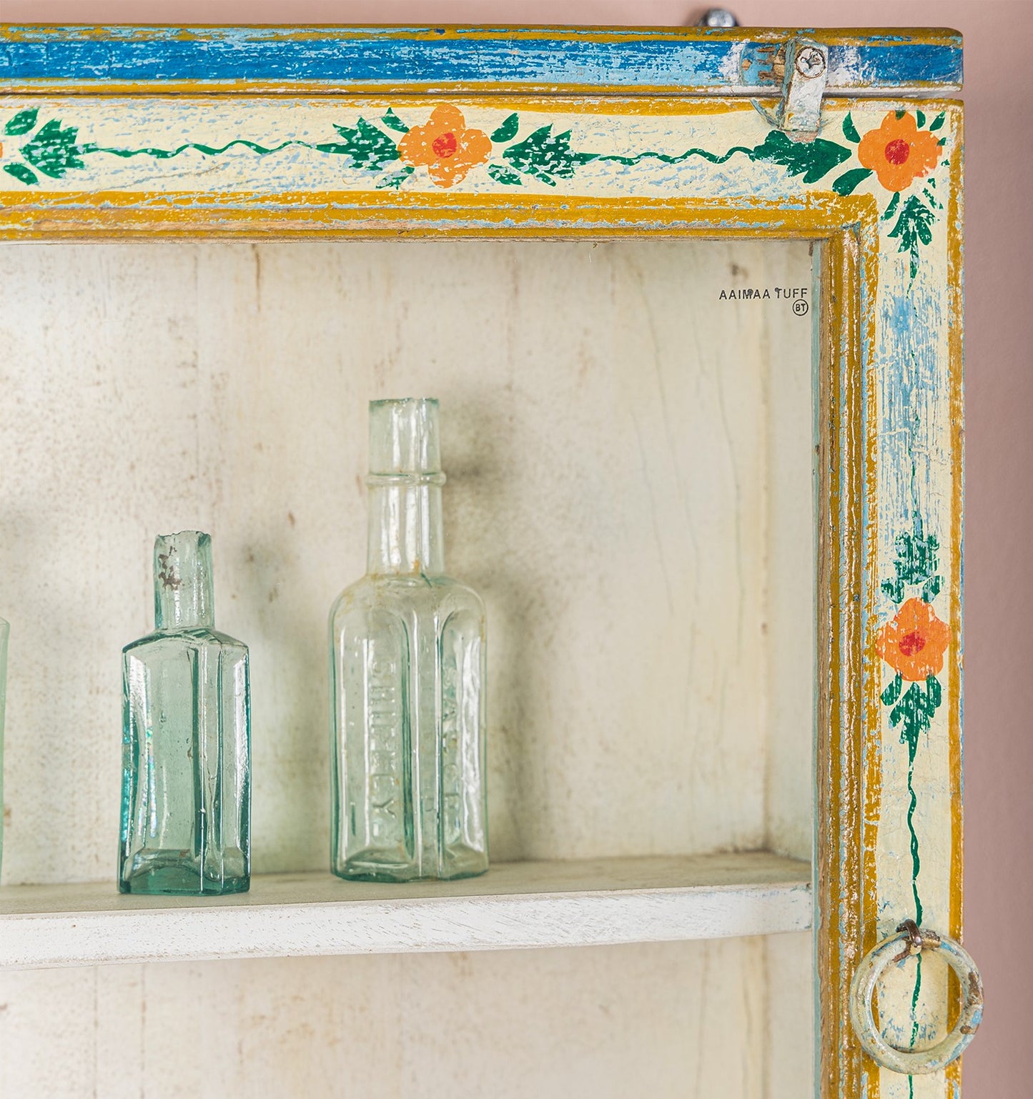 Handpainted Kanchana Square Wall Showcase