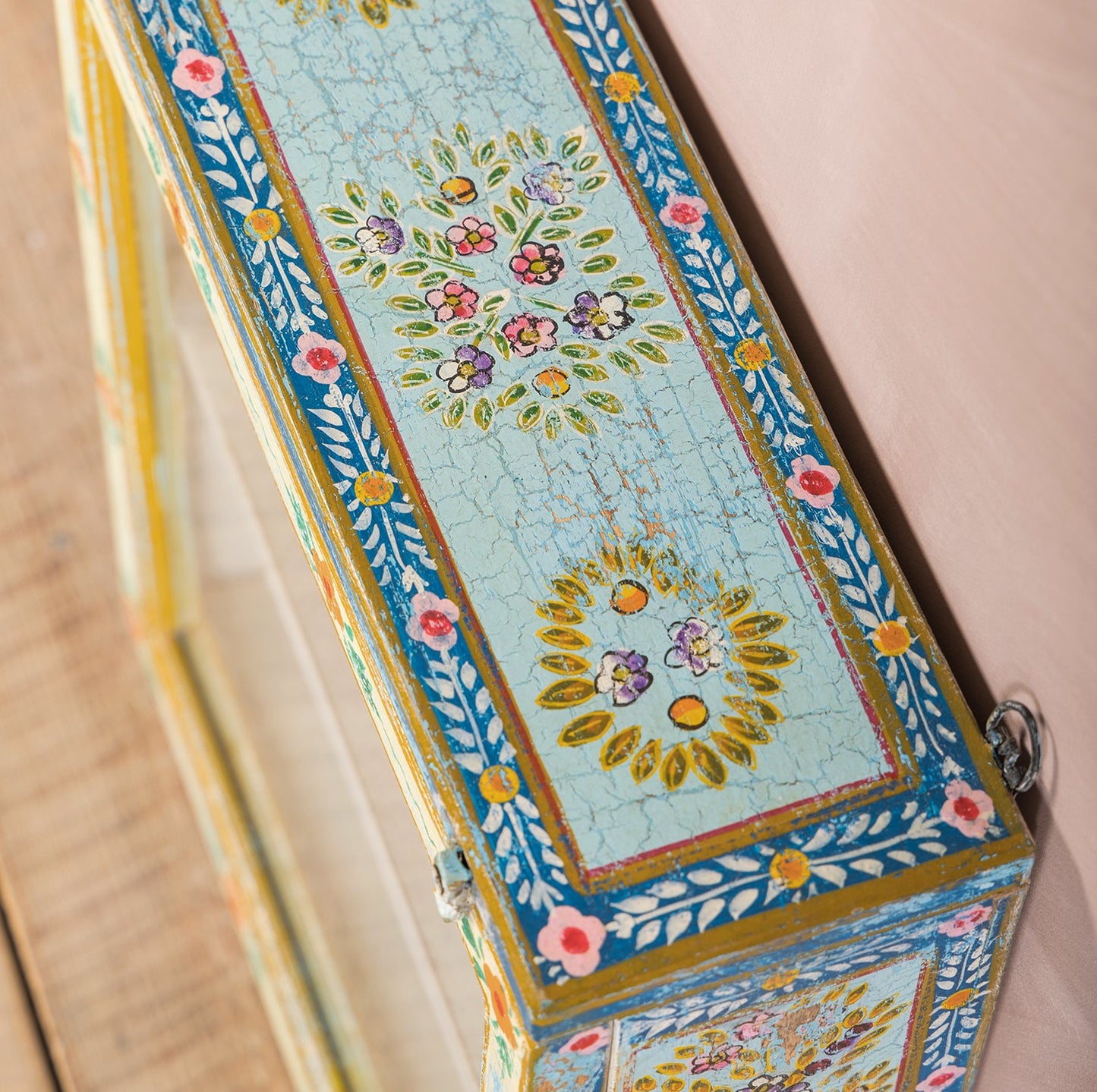 Handpainted Kanchana Square Wall Showcase