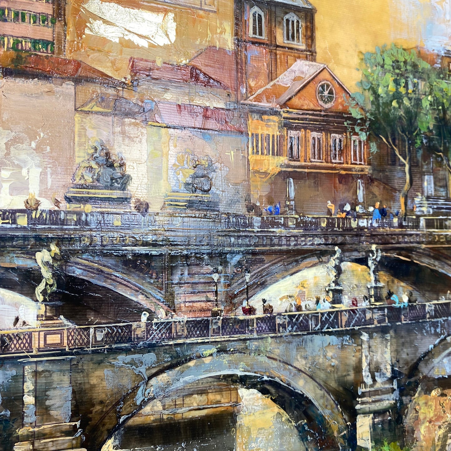 Veronika Benoni Original Art - Rome Rimi Angels Bridge