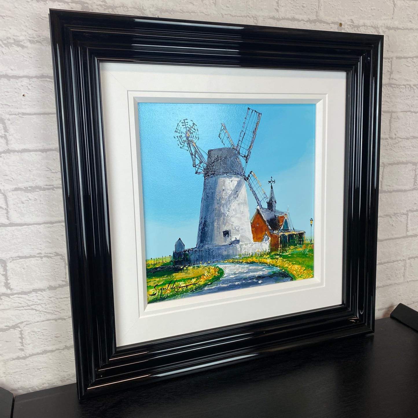 Simon Wright Original Art - Lytham Summer Windmill Small