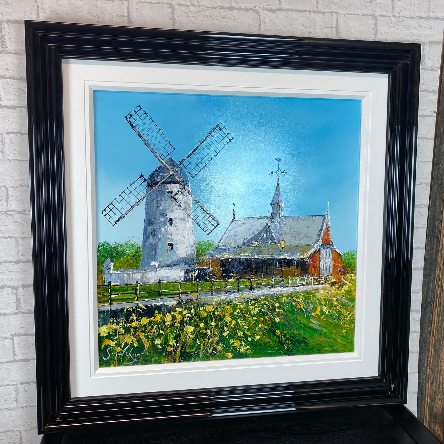 Simon Wright Original Art - Lytham Summer Windmill