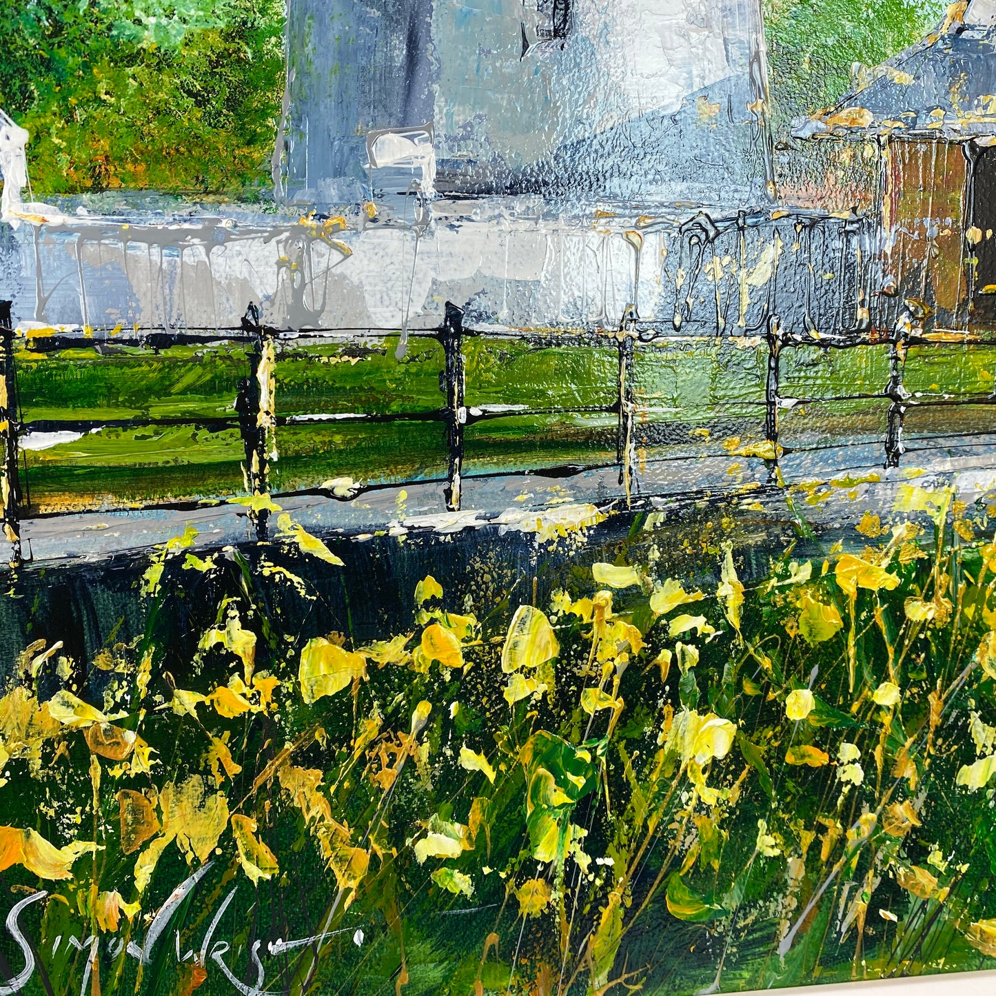 Simon Wright Original Art - Lytham Summer Windmill