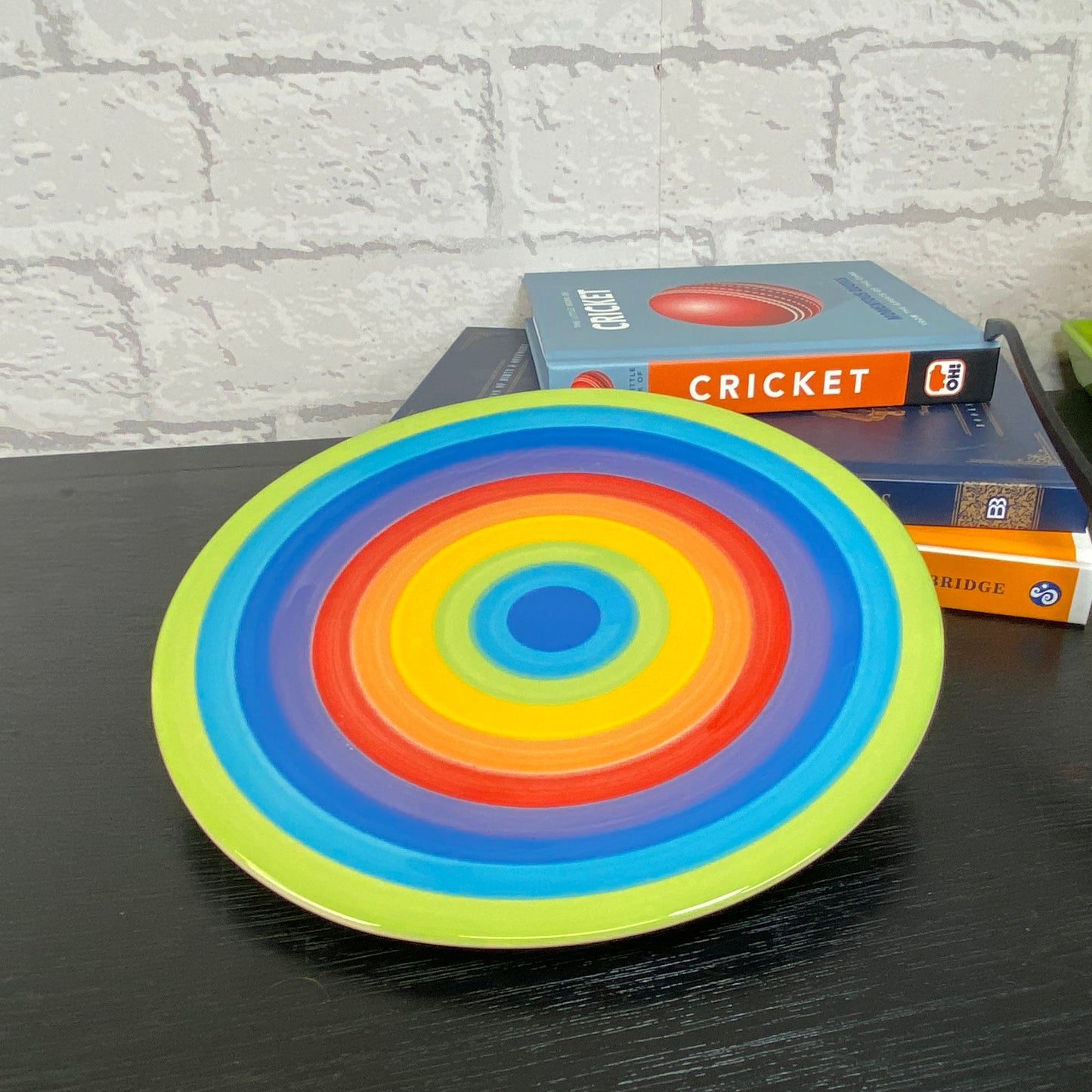 Handpainted Rainbow Ceramic Side Plate