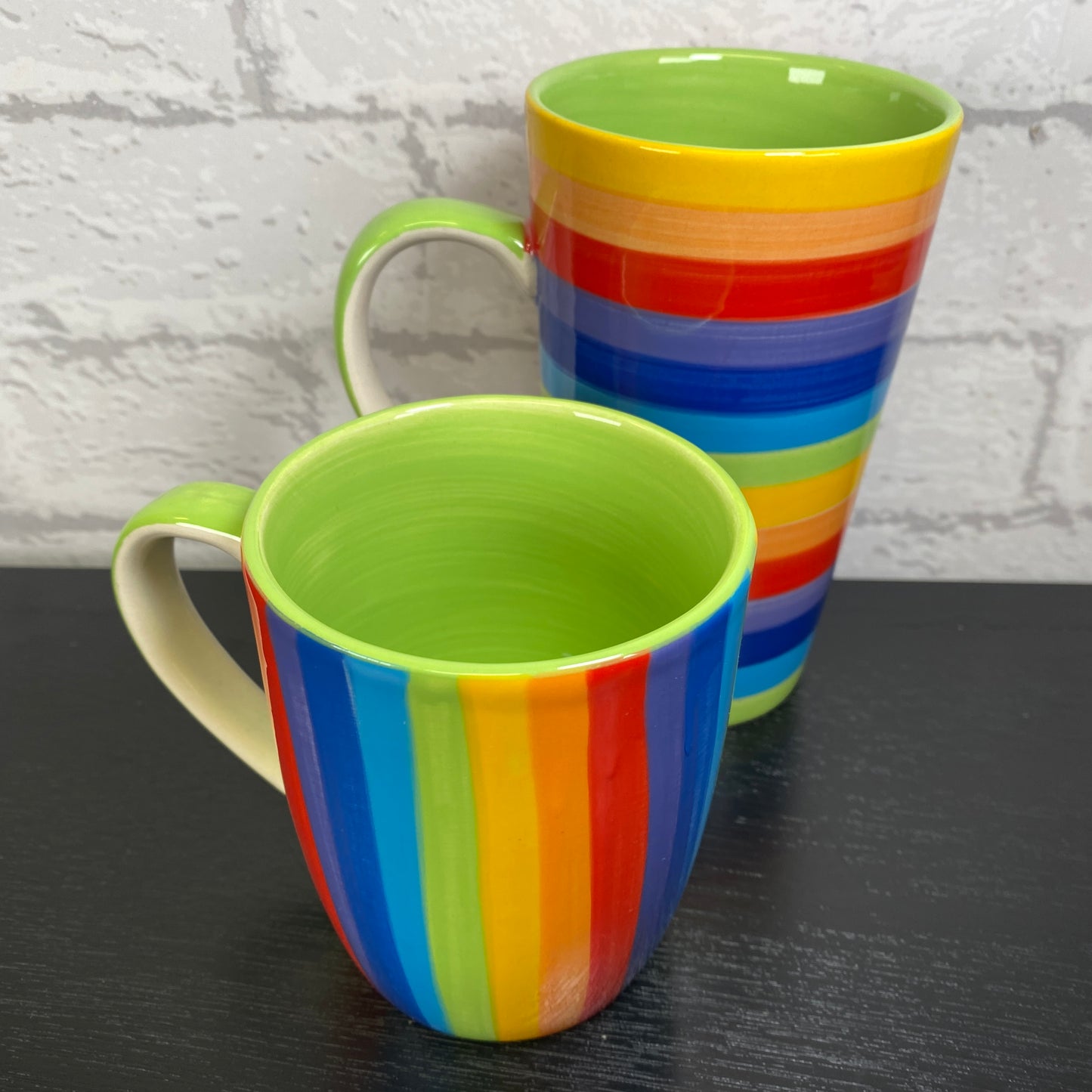 Handpainted Rainbow Ceramic Mug