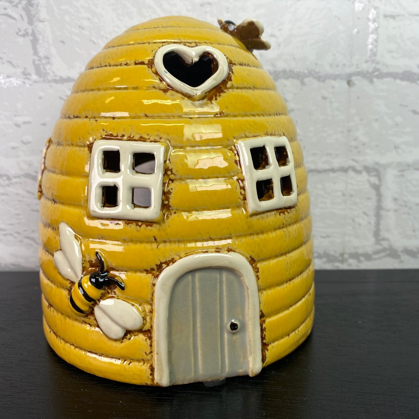 Village Pottery Beehive Dome Tealight Holder Yellow