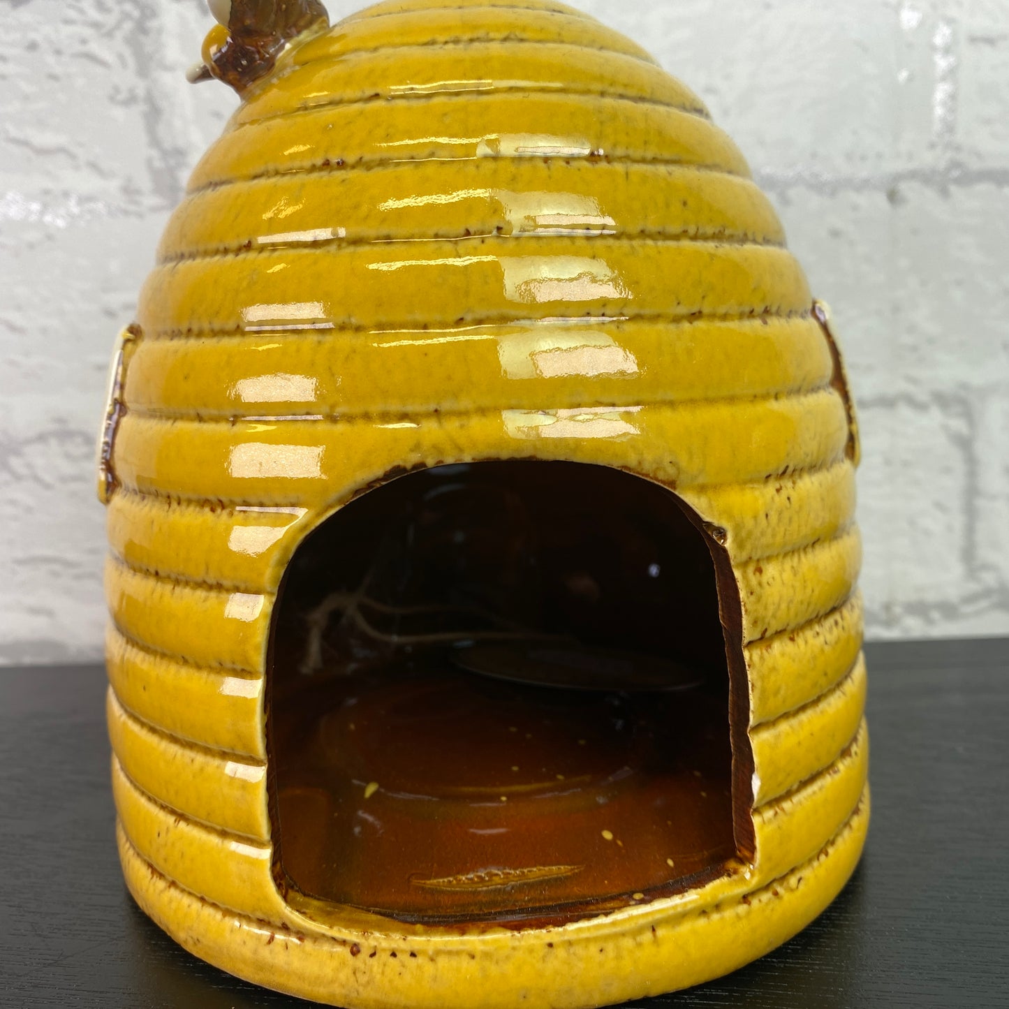 Village Pottery Beehive Dome Tealight Holder Yellow