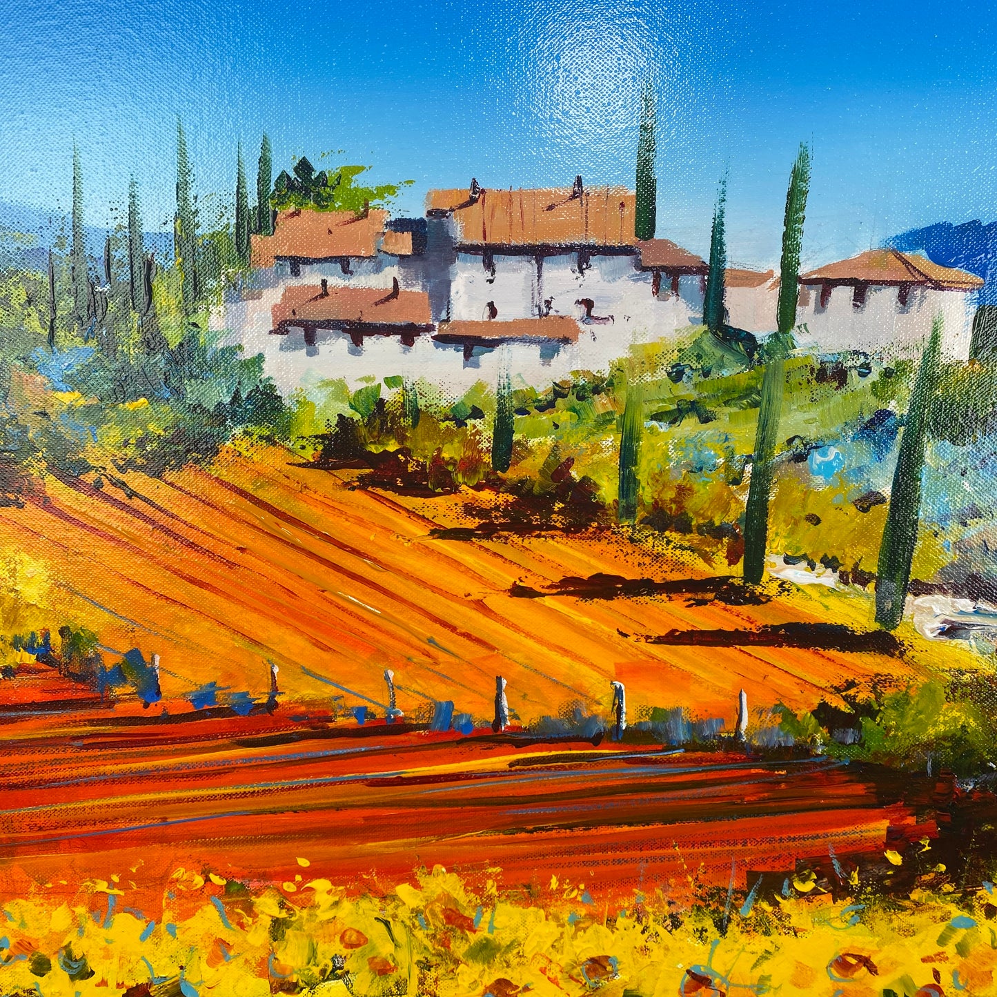 Gary Samms Original Art Tuscan Bella Vista
