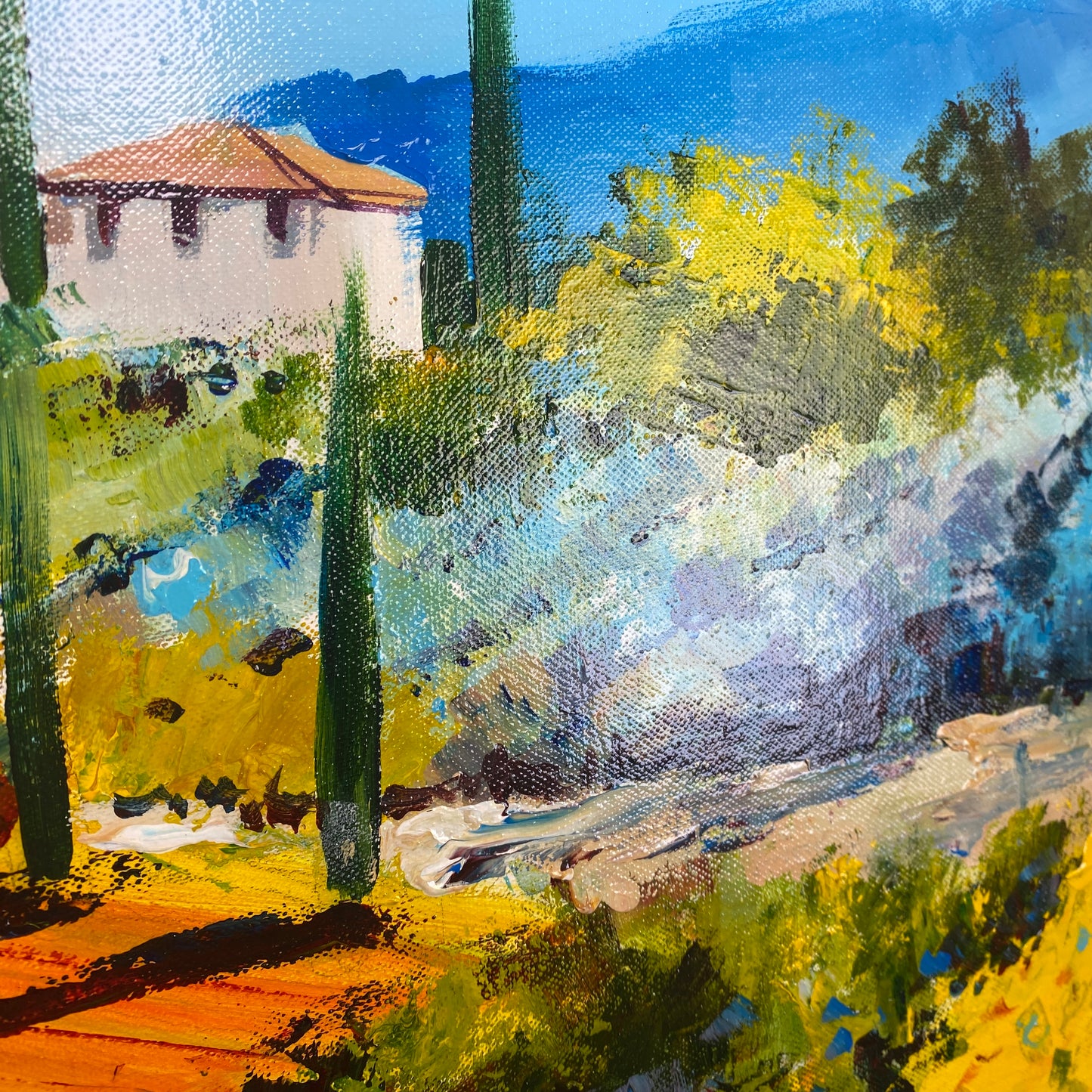Gary Samms Original Art Tuscan Bella Vista