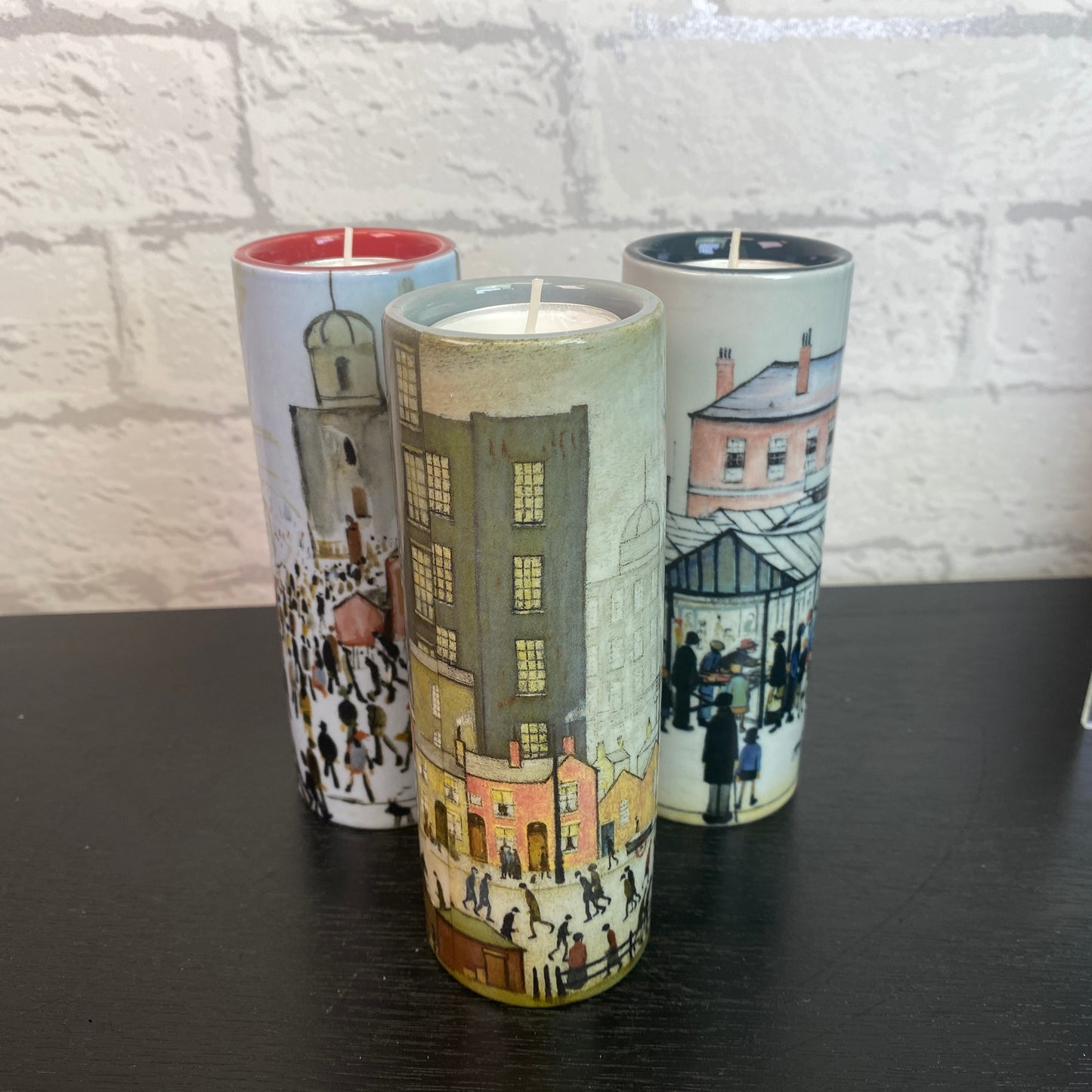 L S Lowry Market Scene Tealight
