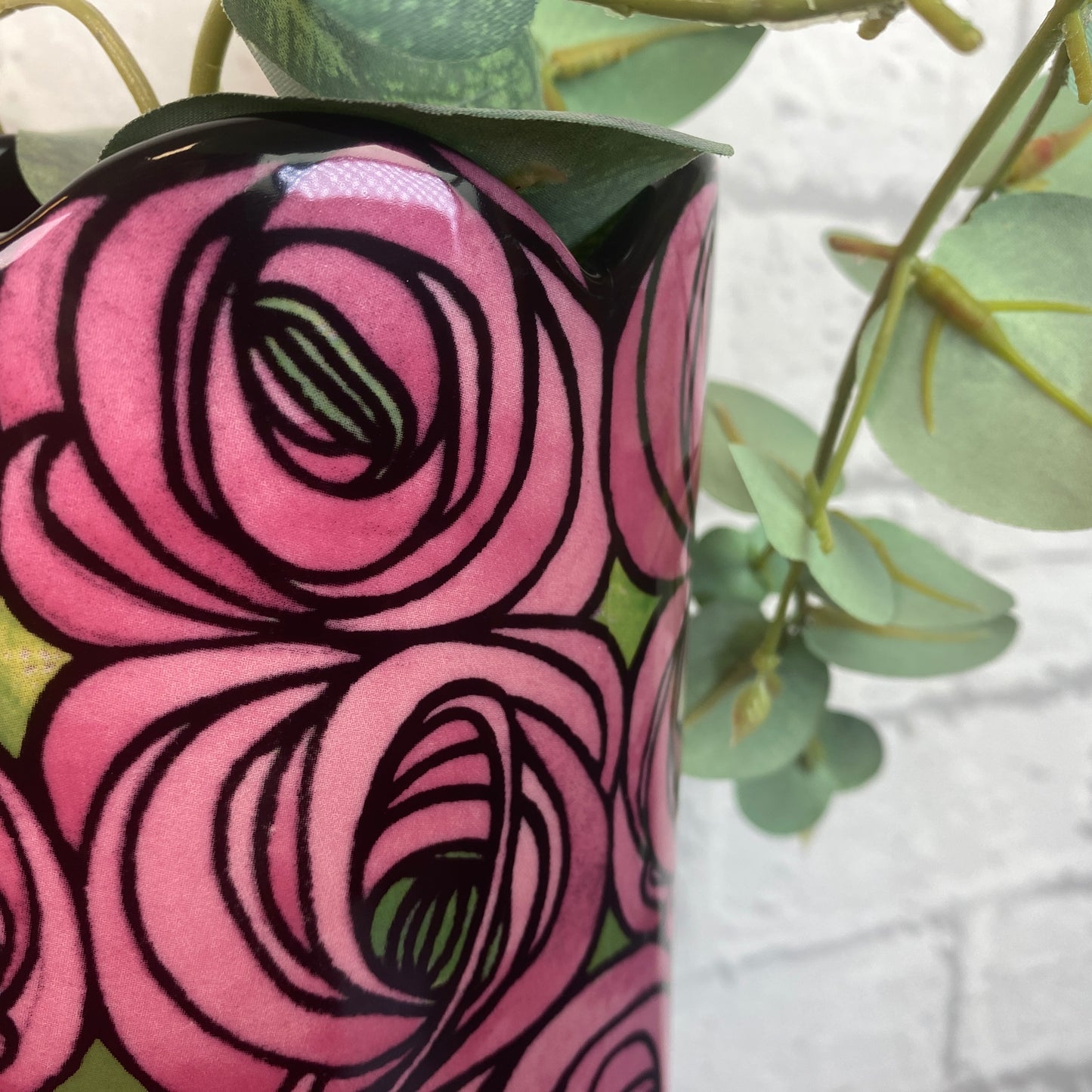 Mackintosh Roses Large Art Vase