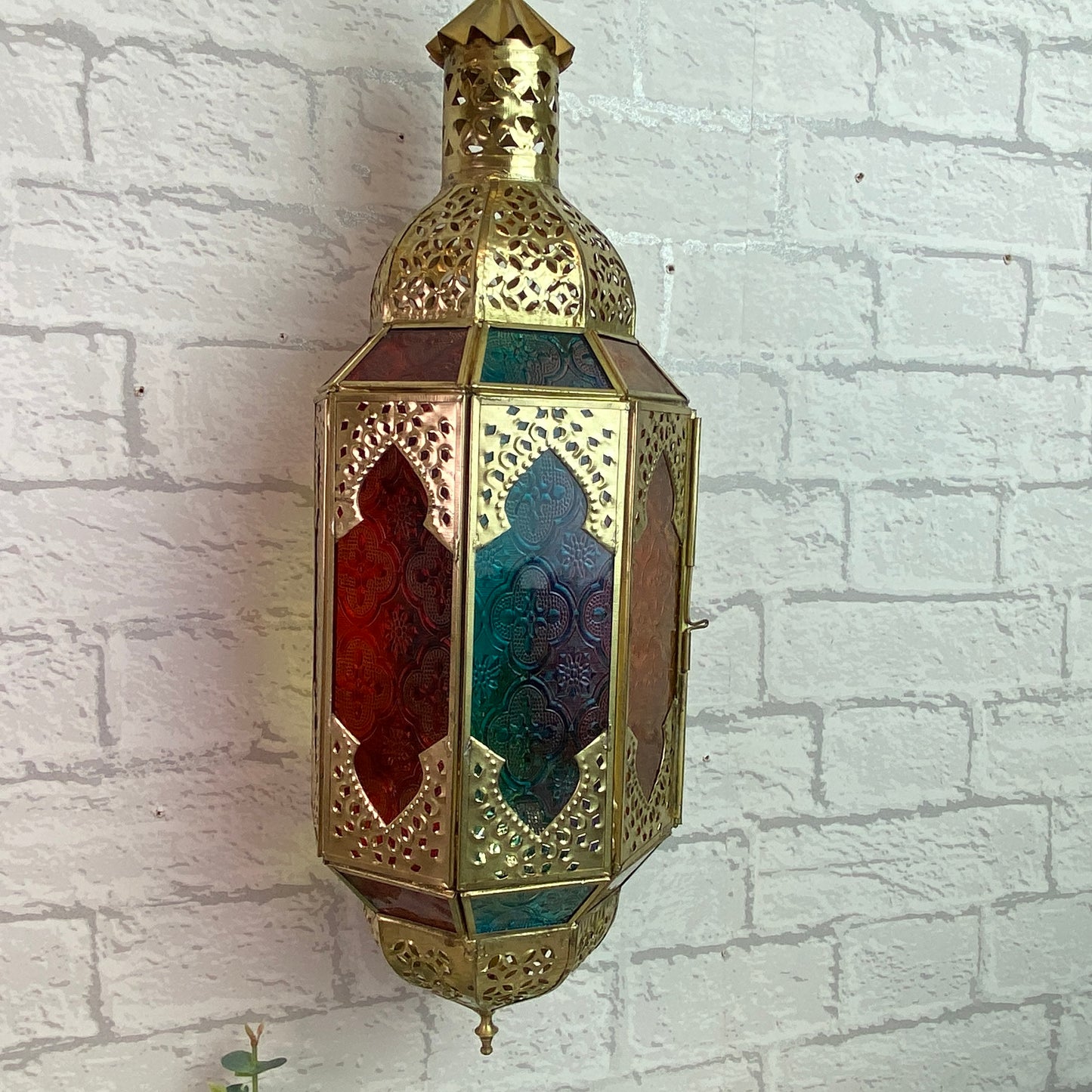 Atlas Multi Coloured LED Medium Lantern