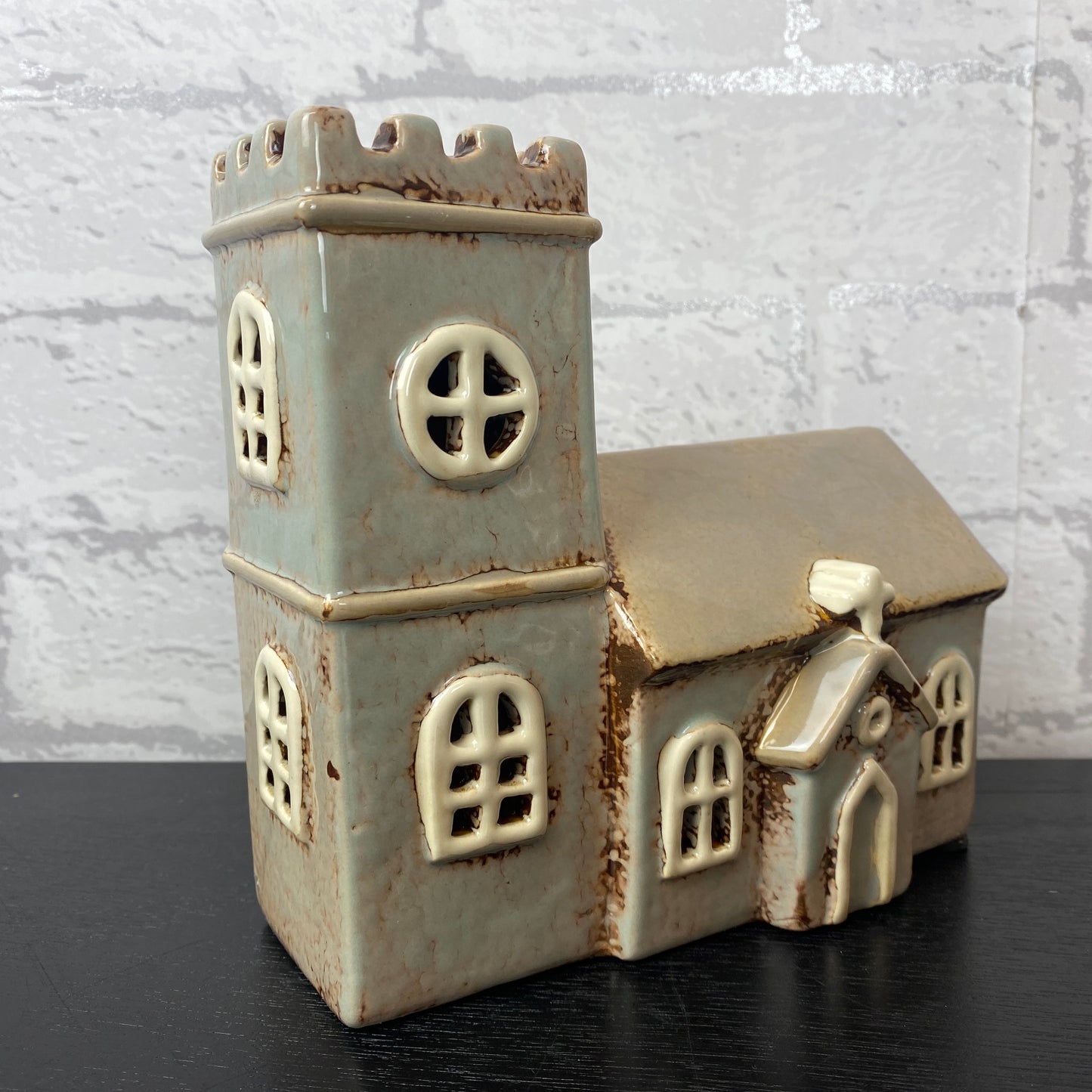 Village Pottery Norman Church Tealight Holder