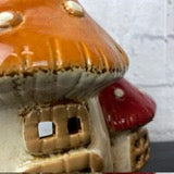 Village Pottery 2 Mushroom House Tealight Holder