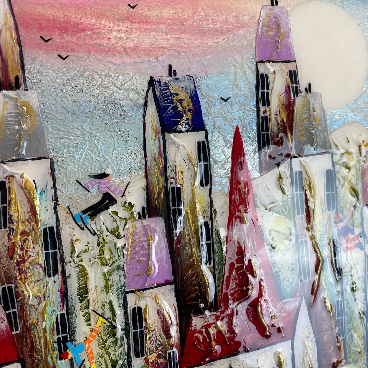 Rozanne Bell Original Art - Bracing Beach