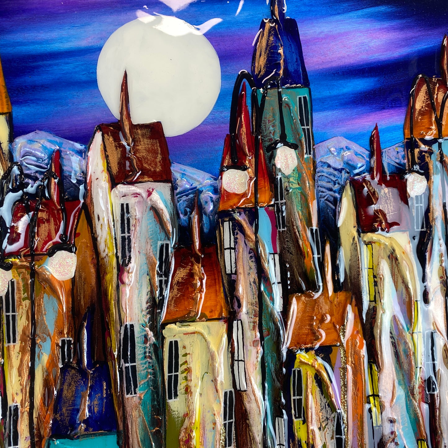 Rozanne Bell Original Art - Moonlit Cove