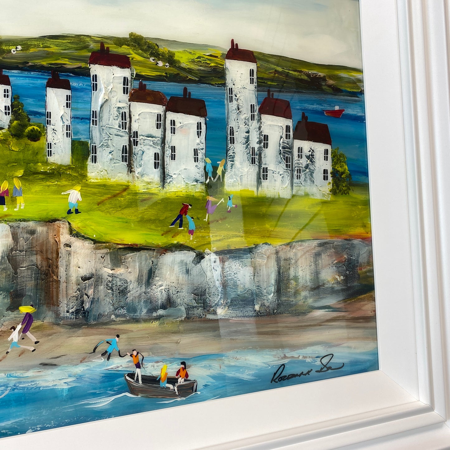 Rozanne Bell Original Art - Cliff Beach