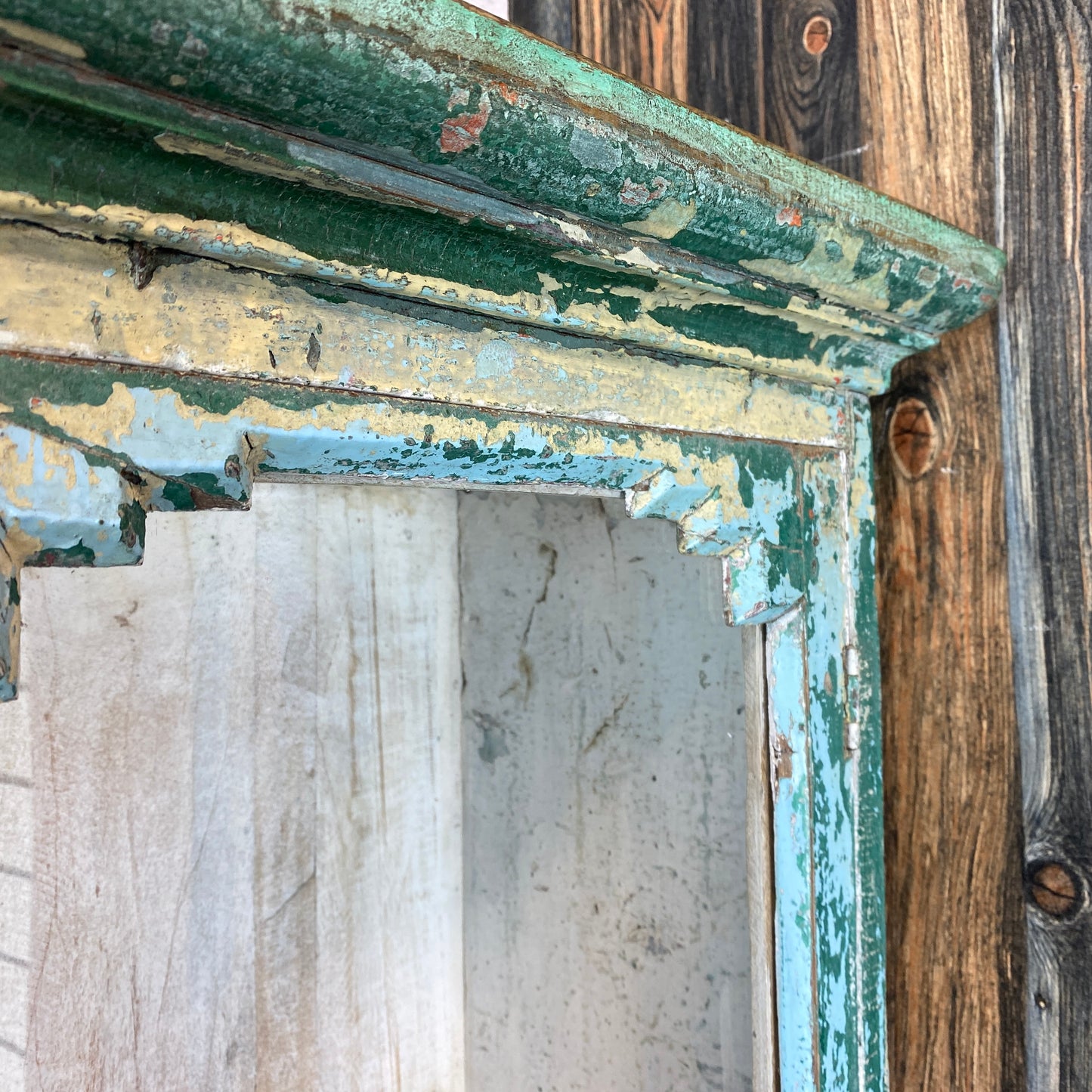 Koli Glazed Wooden Cabinet