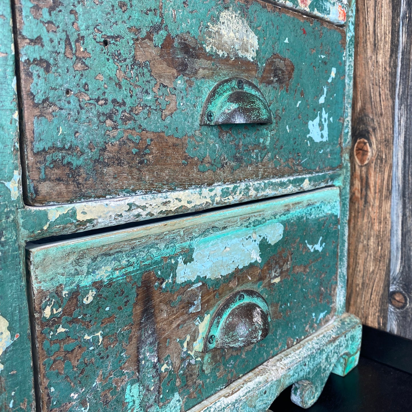 Koli Glazed Wooden Cabinet