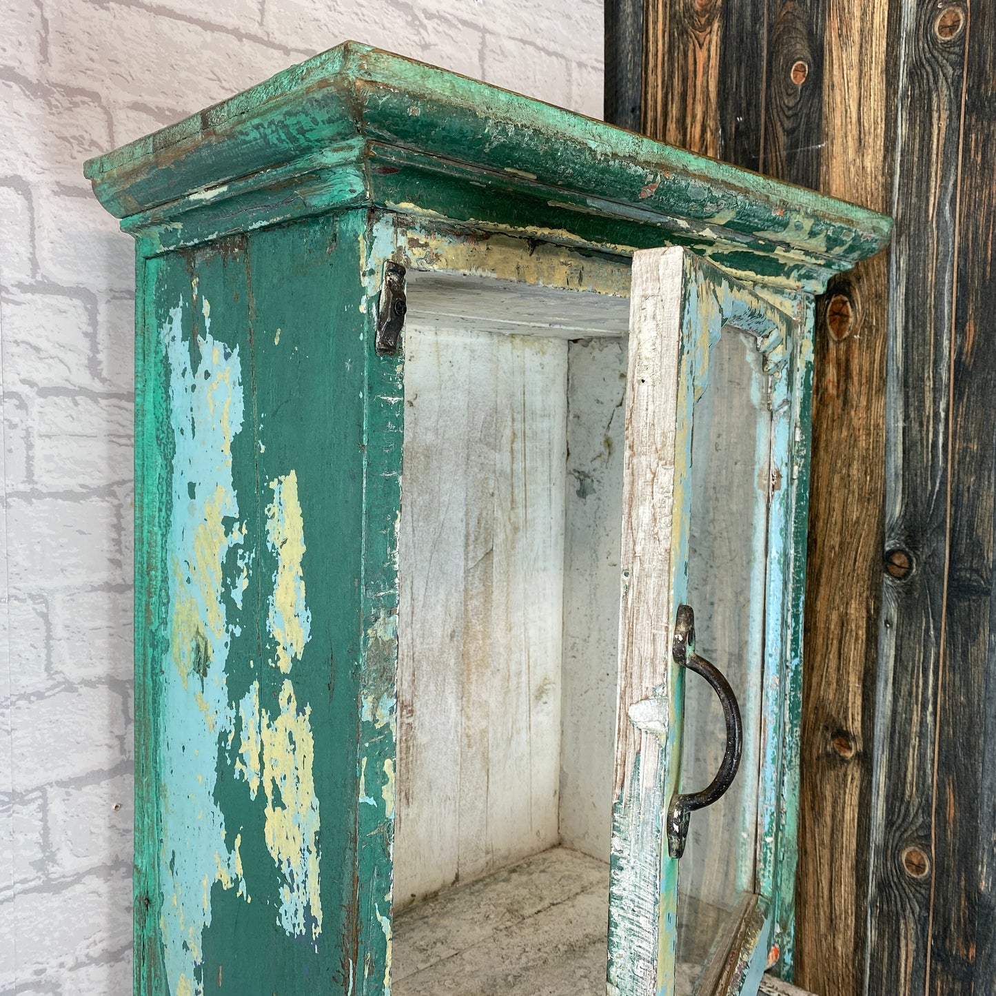 Koli Glazed Wooden Cabinet