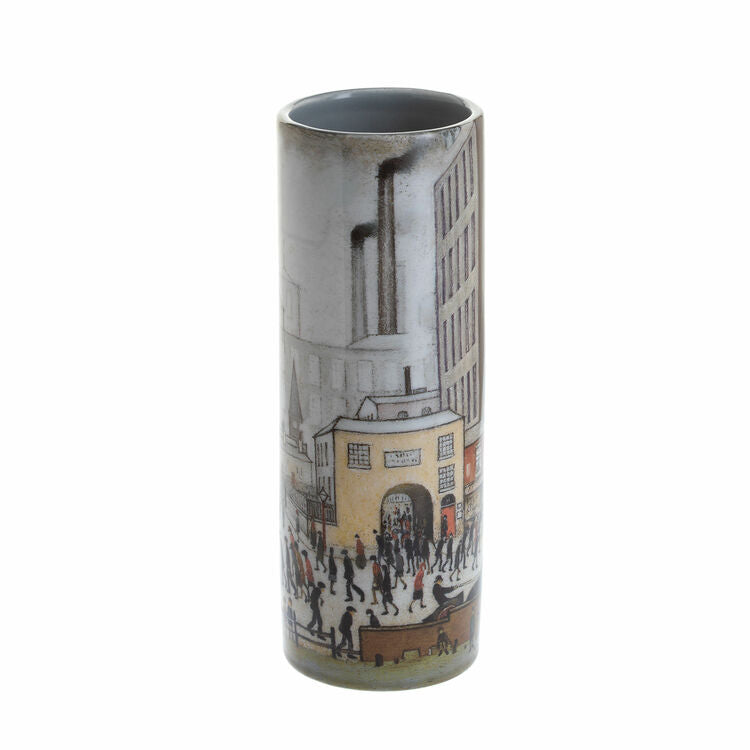 L S Lowry Coming from the Mill Small Vase