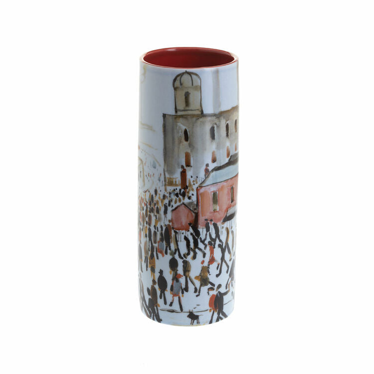 L S Lowry Going to Work Medium Vase