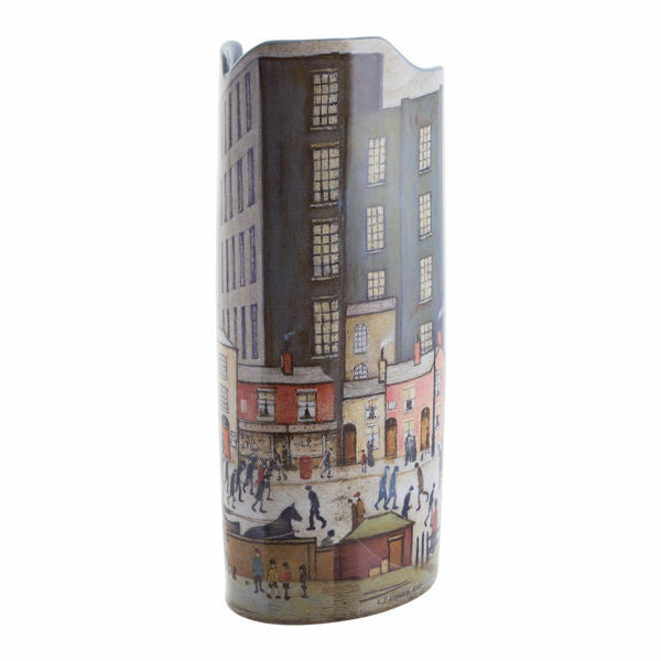 L S Lowry Coming from the Mill Large Art Vase
