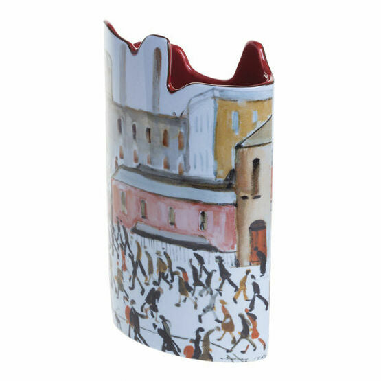 L S Lowry Going to Work Large Art Vase