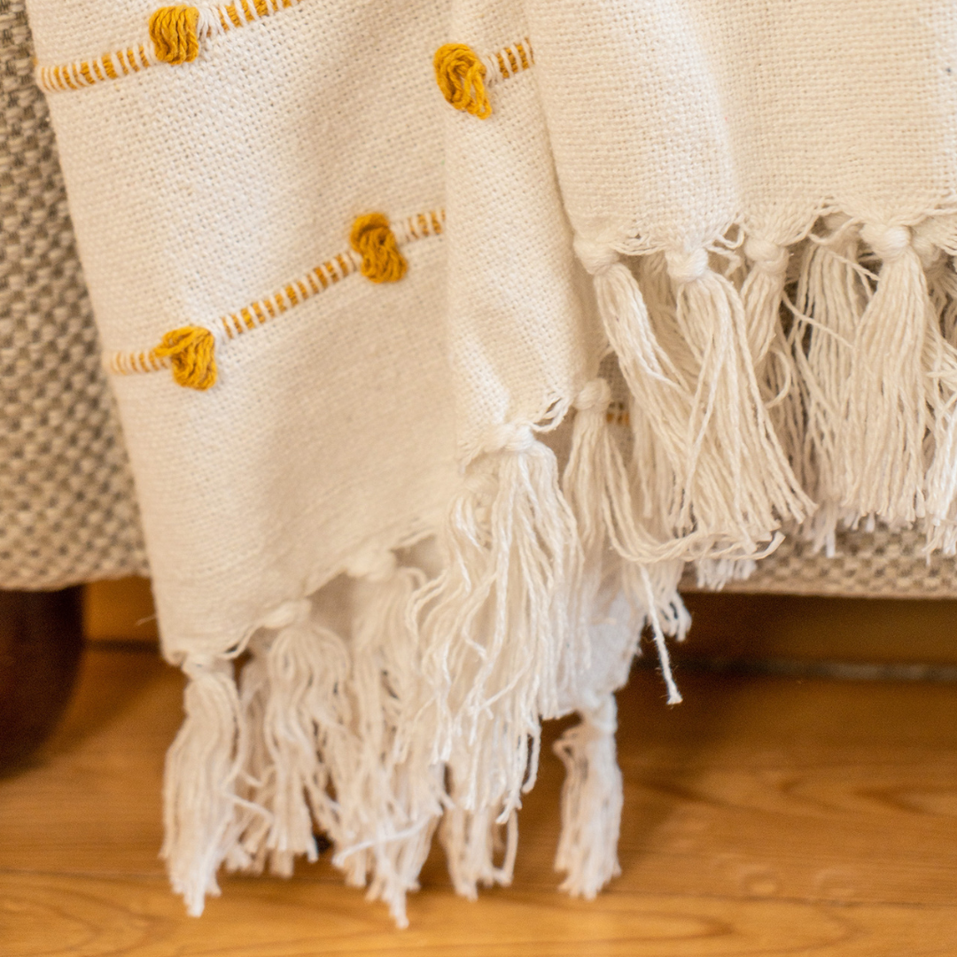 Lata Handloom Loop Throw