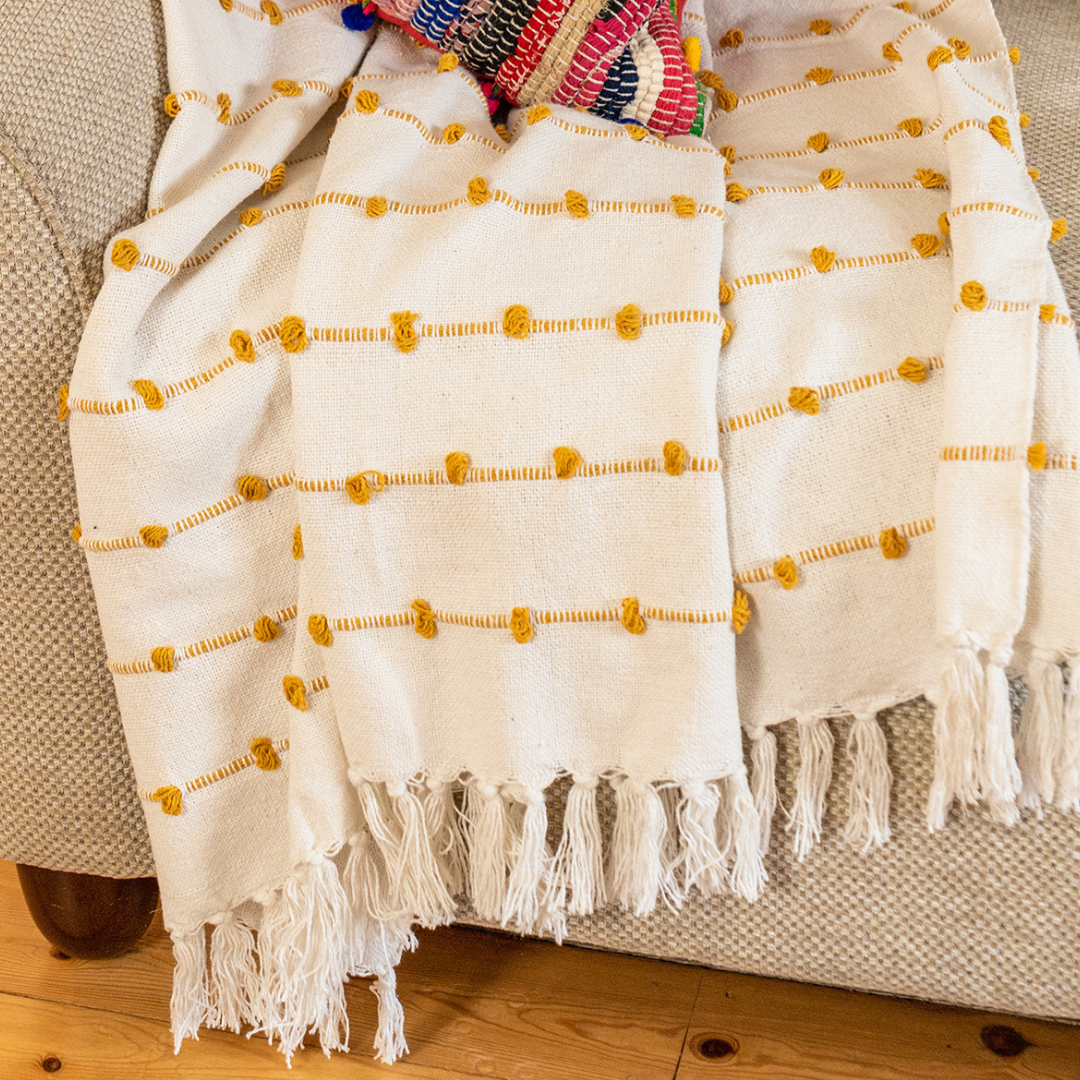Lata Handloom Loop Throw