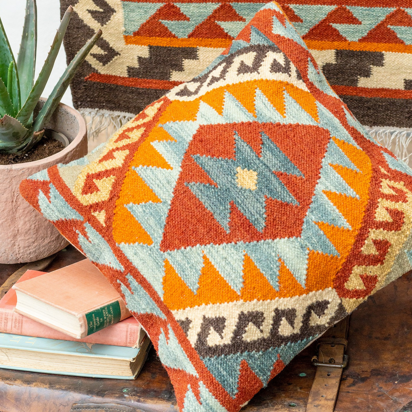 Saira Handloom Kilim Small Cushion