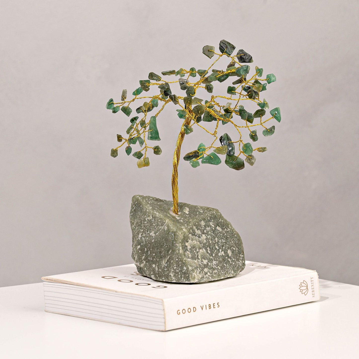 Gemstone Tree Green Luck Medium