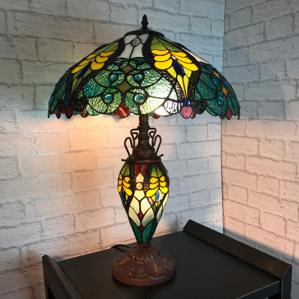 Double tiffany store lamp