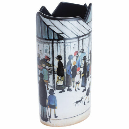 L S Lowry Market Scene Large Art Vase