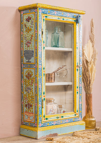 Handpainted Kanchana Tall Glazed Showcase