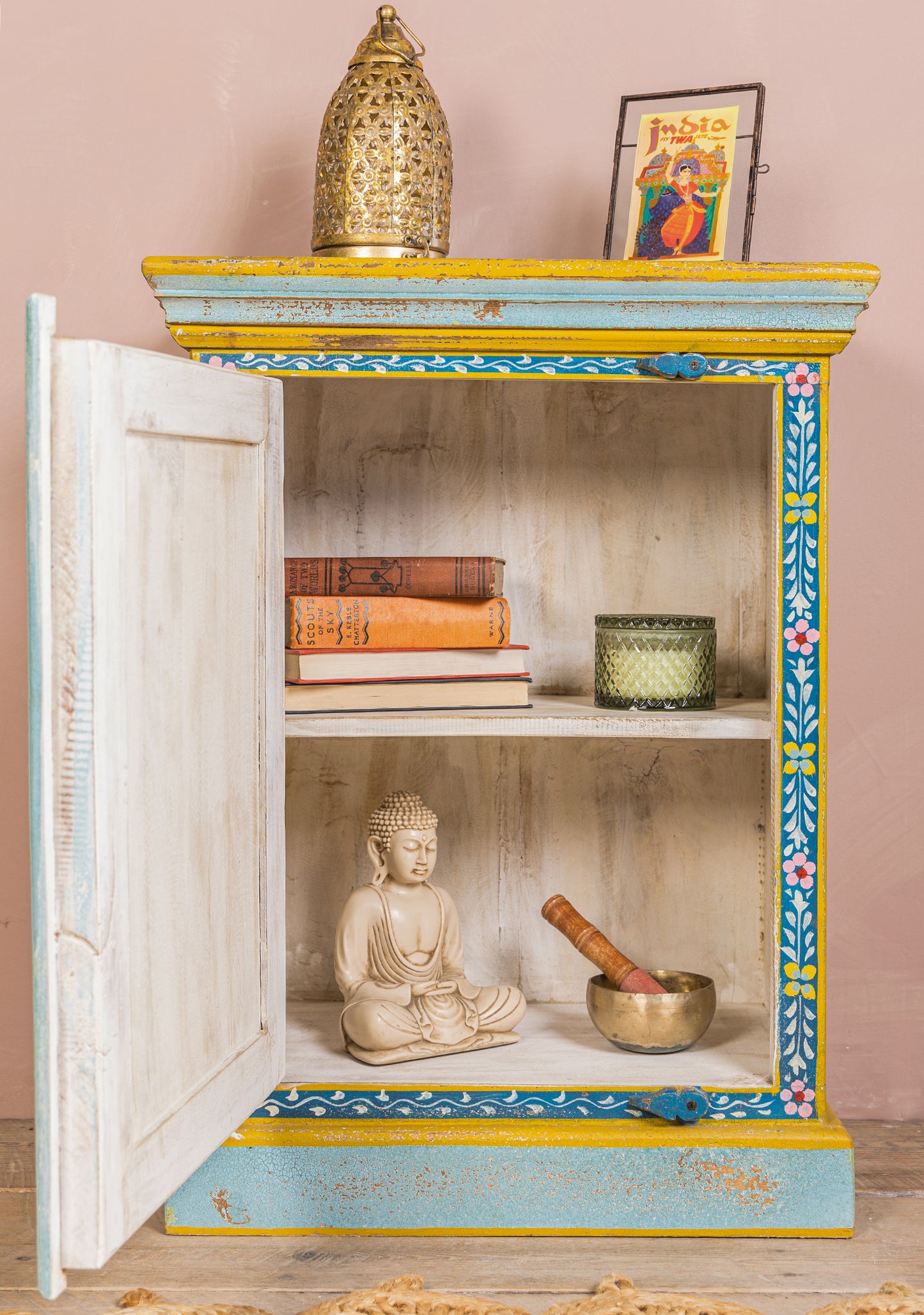 Handpainted Kanchana Wooden Cabinet