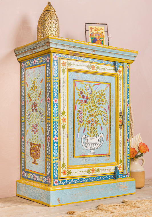 Handpainted Kanchana Wooden Cabinet