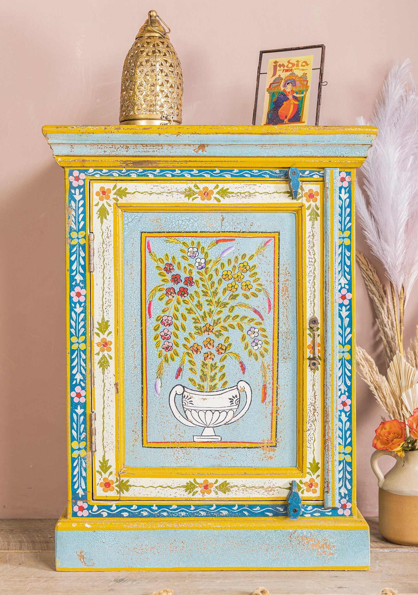 Handpainted Kanchana Wooden Cabinet