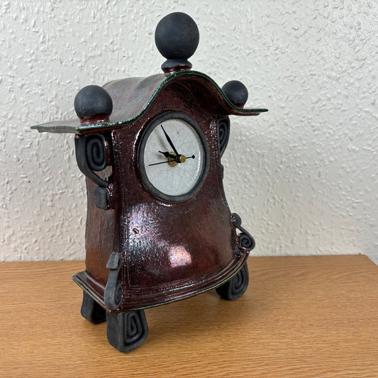Stonesplitter Medium Mantle Clock Copper