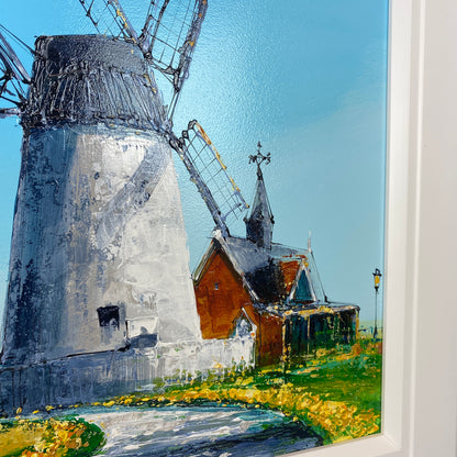 Simon Wright Original Art - Lytham Summer Windmill Small