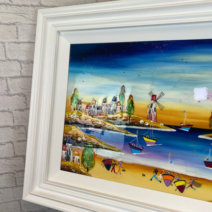 Rozanne Bell Original Art - Sunny Beach Harbour