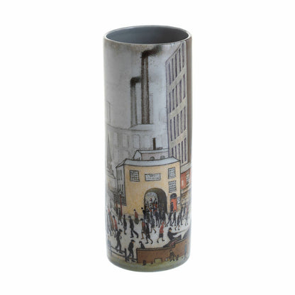 L S Lowry Coming from the Mill Medium Vase