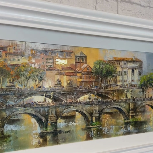 Veronika Benoni Original Art - Rome Rimi Angels Bridge