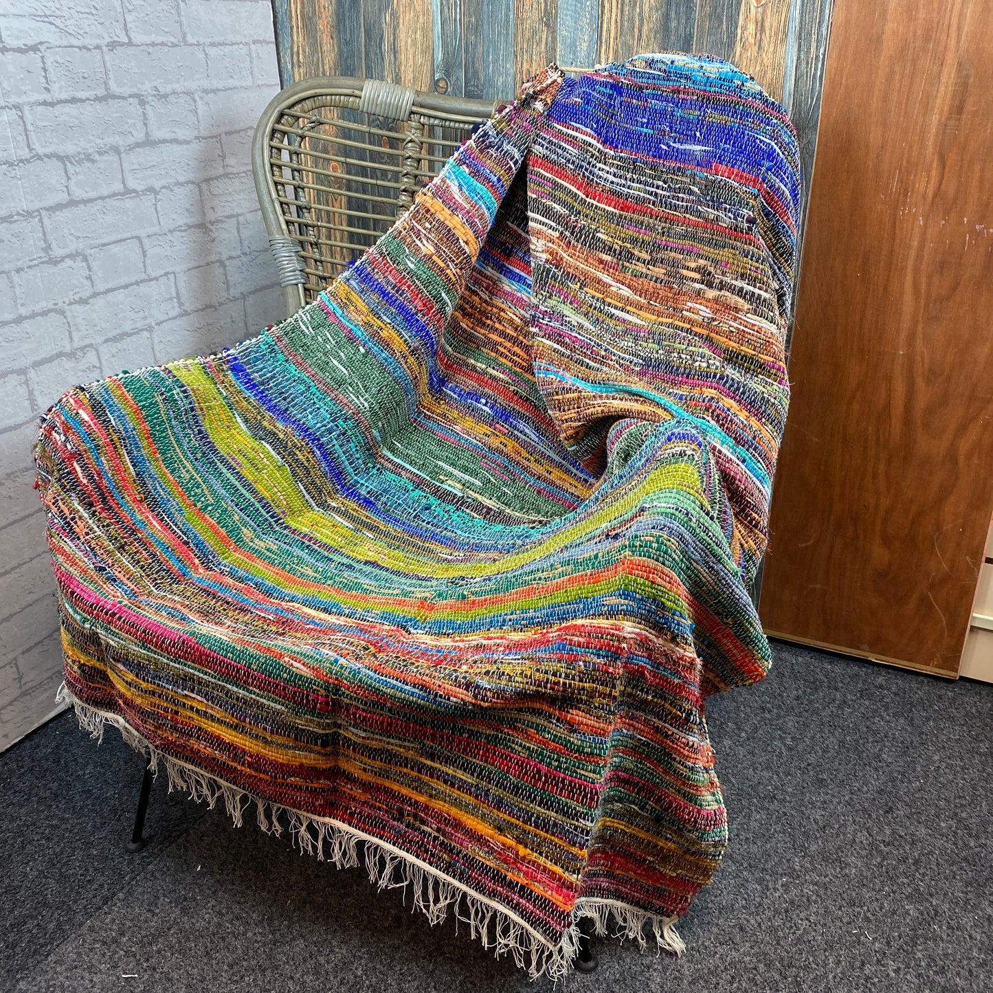 Soft Recycled Sari Throw