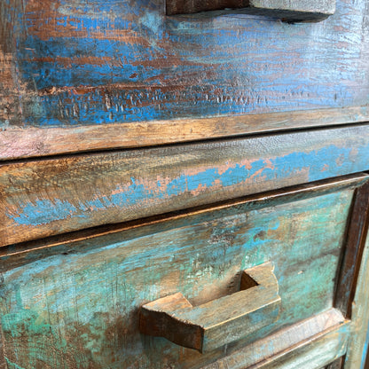 Shahar Distressed Wooden Cabinet
